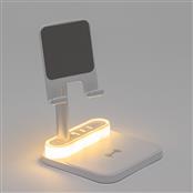 Base de Carregamento com Suporte Celular e Luminária